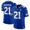 NFL290748G04-41141d Mens Nike Devon Witherspoon Royal Seattle Seahawks 50th Season Vapor Fuse Limited Jersey