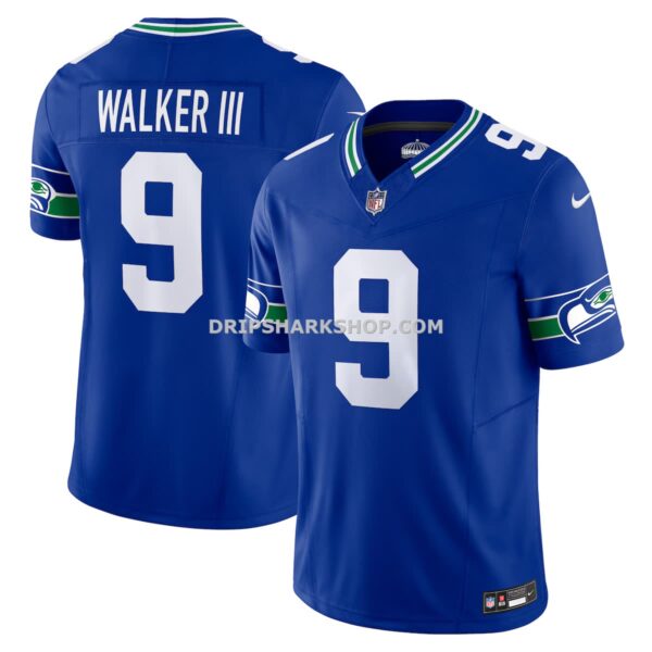 Mens Nike Kenneth Walker Iii Royal Seattle Seahawks Vapor Fuse Limited Jersey