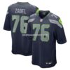 Mens Nike Grey Zabel Navy Seattle Seahawks Team Game Jersey