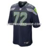 Mens Nike Abraham Lucas College Navy Seattle Seahawks Game Jersey