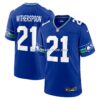 Mens Nike Devon Witherspoon Royal Seattle Seahawks Throwback Player Game Jersey
