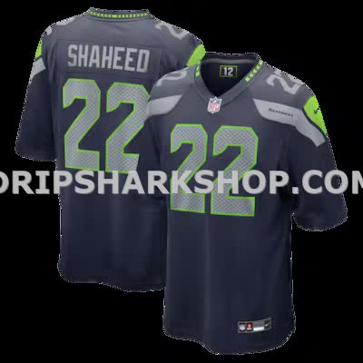 Mens Nike Rashid Shaheed College Navy Seattle Seahawks Team Game Jersey