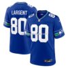 Mens Nike Steve Largent Royal Seattle Seahawks Throwback Retired Player Game Jersey