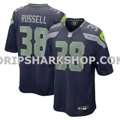 Mens Nike Brady Russell College Navy Seattle Seahawks Game Jersey