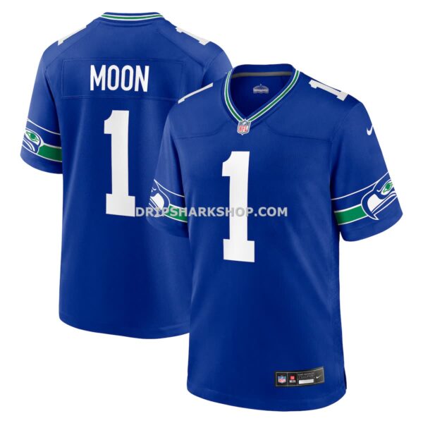 Mens Nike Warren Moon Royal Seattle Seahawks Retired Player Alternate Game Jersey