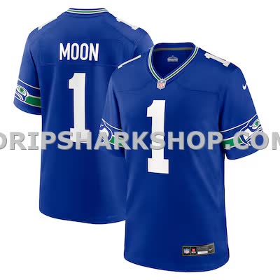 Mens Nike Warren Moon Royal Seattle Seahawks Retired Player Alternate Game Jersey