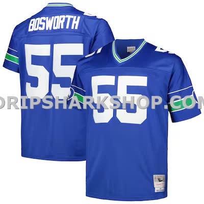 Mens Mitchell And Ness Brian Bosworth Royal Seattle Seahawks Big And Tall 1987 Legacy Retired Player Jersey