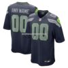 Mens Nike College Navy Seattle Seahawks Custom Game Jersey
