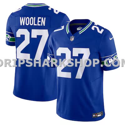 Mens Nike Tariq Woolen Royal Seattle Seahawks Alternate Vapor Fuse Limited Jersey
