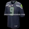 Mens Nike Kenneth Walker Iii College Navy Seattle Seahawks Super Bowl Lx Patch Game Jersey