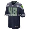 Mens Nike Tyrice Knight College Navy Seattle Seahawks Game Jersey