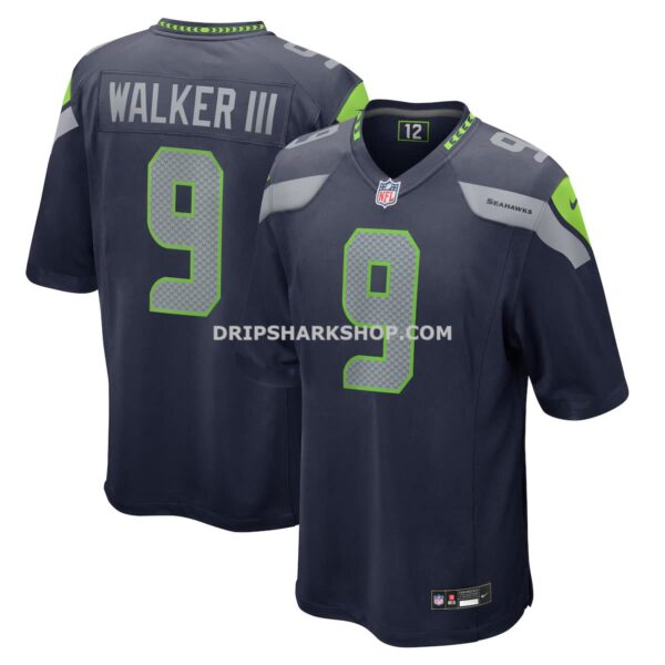 Mens Nike Kenneth Walker Iii College Navy Seattle Seahawks Team Game Jersey