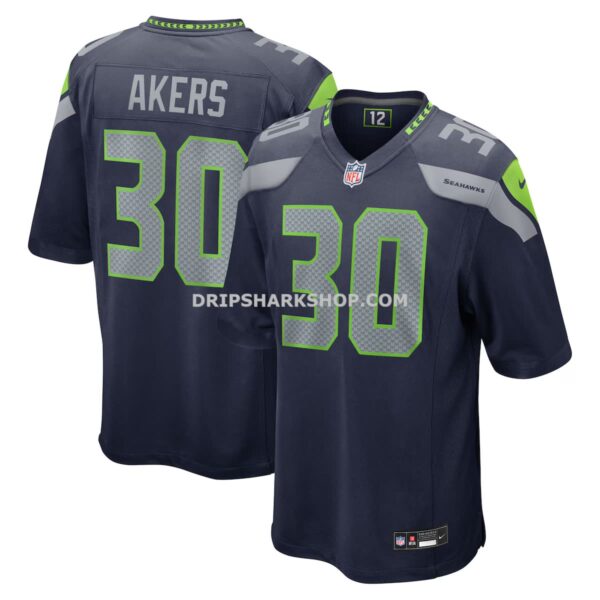 Mens Nike Cam Akers College Navy Seattle Seahawks Team Game Jersey