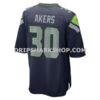 Mens Nike Cam Akers College Navy Seattle Seahawks Team Game Jersey
