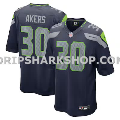 Mens Nike Cam Akers College Navy Seattle Seahawks Team Game Jersey