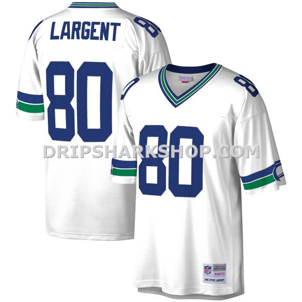 Mens Mitchell And Ness Steve Largent White Seattle Seahawks Legacy Replica Jersey Pi3610000