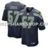 Mens Nike Charles Cross College Navy Seattle Seahawks Game Jersey