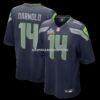 NFL296513G04-1e2eda Mens Nike Sam Darnold College Navy Seattle Seahawks Super Bowl Lx Patch Game Jersey