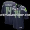 NFL296513M01-dbd72b Mens Nike Sam Darnold College Navy Seattle Seahawks Super Bowl Lx Patch Game Jersey