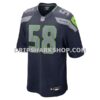 NFL2967a8G06-2dad2a Mens Nike Derick Hall College Navy Seattle Seahawks Game Jersey