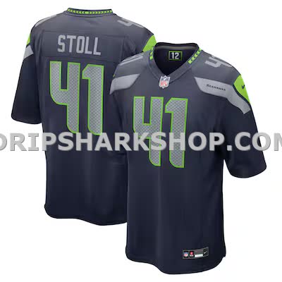 Mens Nike Chris Stoll College Navy Seattle Seahawks Game Jersey