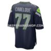 Mens Nike Bryce Cabeldue College Navy Seattle Seahawks Team Game Jersey