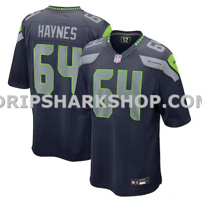 Mens Nike Christian Haynes College Navy Seattle Seahawks Game Jersey