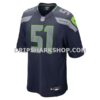 Mens Nike Jared Ivey College Navy Seattle Seahawks Team Game Jersey