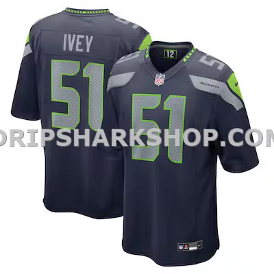 Mens Nike Jared Ivey College Navy Seattle Seahawks Team Game Jersey