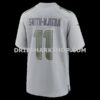 Mens Nike Jaxon Smith Njigba Gray Seattle Seahawks Atmosphere Fashion Game Jersey