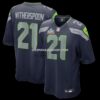Mens Nike Devon Witherspoon College Navy Seattle Seahawks Super Bowl Lx Patch Game Jersey