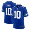 Mens Nike Jim Zorn Royal Seattle Seahawks Retired Player Alternate Game Jersey