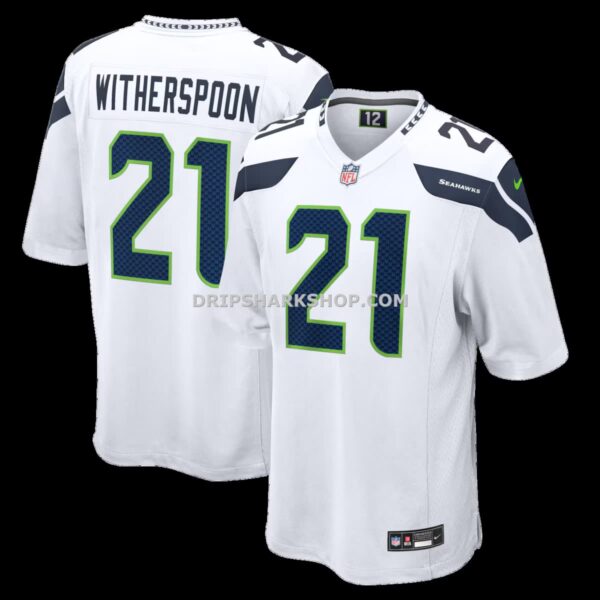 Mens Nike Devon Witherspoon White Seattle Seahawks Game Jersey