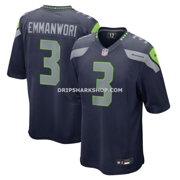 Mens Nike Nick Emmanwori College Navy Seattle Seahawks Team Game Jersey