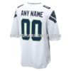 Mens Nike White Seattle Seahawks Custom Game Jersey