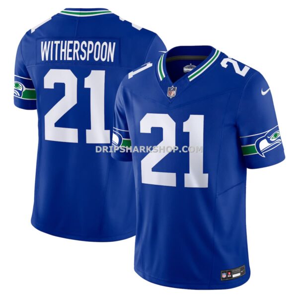 NFL29aef1G04-11afe6 Mens Nike Devon Witherspoon Royal Seattle Seahawks Alternate Vapor Fuse Limited Jersey