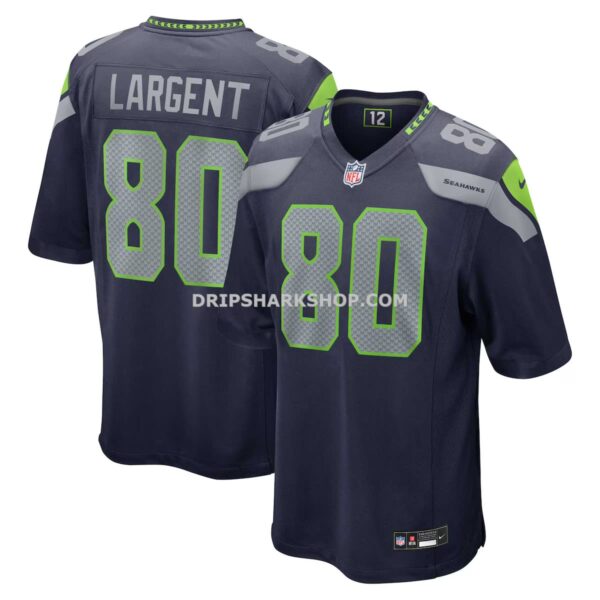 Mens Nike Steve Largent College Navy Seattle Seahawks Retired Player Game Jersey