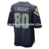 Mens Nike Steve Largent College Navy Seattle Seahawks Retired Player Game Jersey