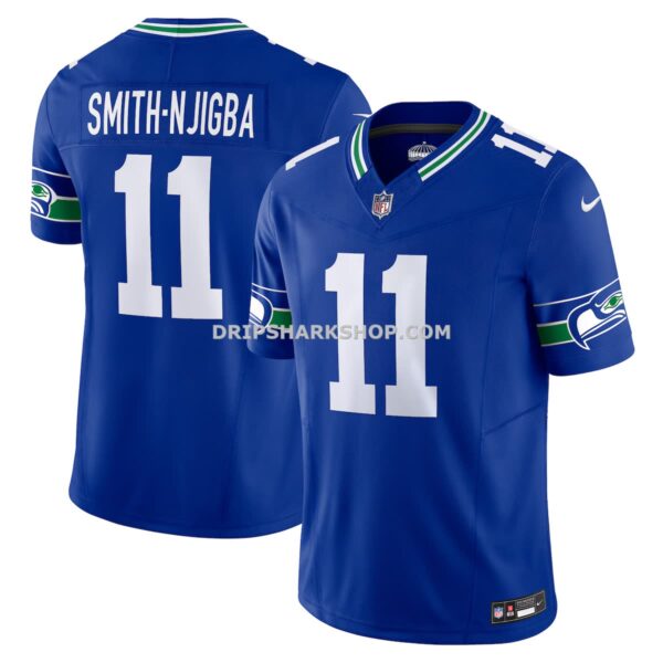 Mens Nike Jaxon Smith Njigba Royal Seattle Seahawks Alternate Vapor Fuse Limited Jersey
