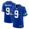 Mens Nike Kenneth Walker Iii Royal Seattle Seahawks Throwback Player Game Jersey