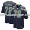Mens Nike Mason Richman College Navy Seattle Seahawks Team Game Jersey