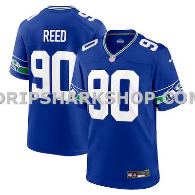 Mens Nike Jarran Reed Royal Seattle Seahawks Alternate Game Jersey
