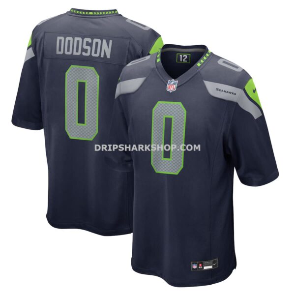 Mens Nike Tyrel Dodson College Navy Seattle Seahawks Game Jersey