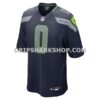 Mens Nike Tyrel Dodson College Navy Seattle Seahawks Game Jersey
