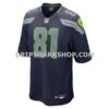 Mens Nike Eric Saubert College Navy Seattle Seahawks Team Game Jersey