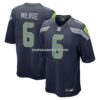 Mens Nike Jalen Milroe College Navy Seattle Seahawks 2025 Nfl Draft Game Jersey