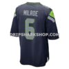 Mens Nike Jalen Milroe College Navy Seattle Seahawks 2025 Nfl Draft Game Jersey