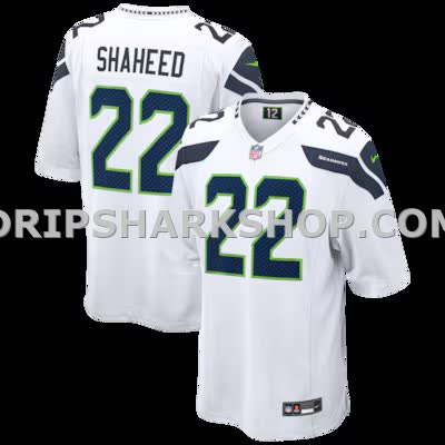 Mens Nike Rashid Shaheed White Seattle Seahawks Game Jersey