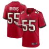 Mens Nike Derrick Brooks Red Tampa Bay Buccaneers Retired Player Game Jersey