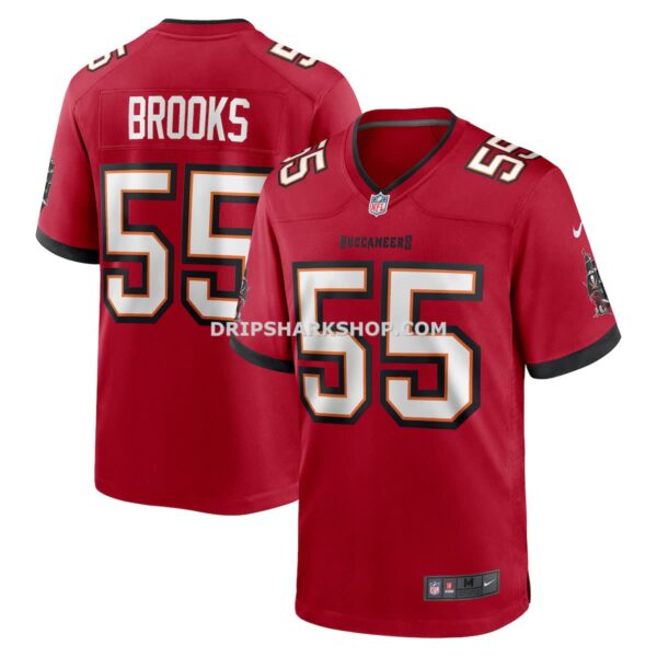 Mens Nike Derrick Brooks Red Tampa Bay Buccaneers Retired Player Game Jersey